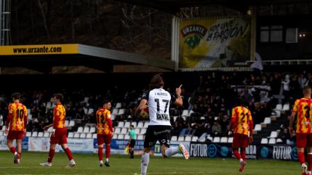 El goleador del Tudelano Iñigo Alayeto firmó un doblete que puso rumbo hacia la victoria del equipo ante el Ejea