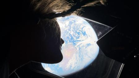 La astronauta Christina Koch en el Artemis II