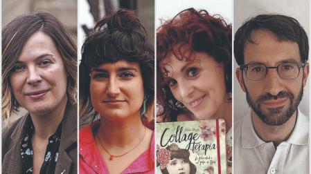 De izda. a dcha., Liébana Goñi, Andrea Ganuza, Rebeka Elizagi y Mikel Rey