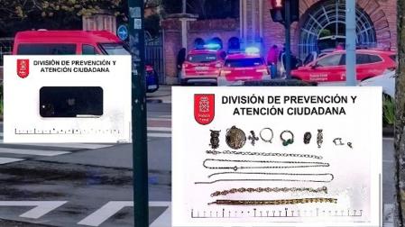 Detalle del momento de la intervención en Pamplona