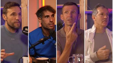 Carlos Gurpegui, Javi Martínez, Cuco Ziganda y Jon Andoni Goikoetxea