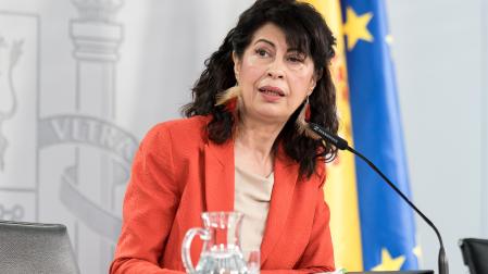 La ministra de Igualdad, Ana Redondo, tras el Consejo de Ministros de este martes
