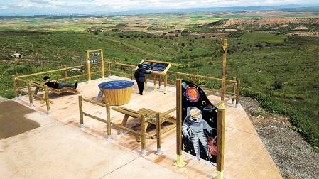 El nuevo mirador de Arguedas, para observar las estrellas junto a la ermita de la Virgen del Yugo