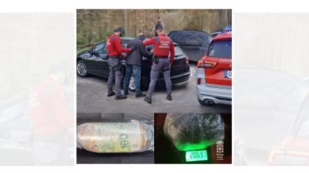 Varias imágenes de operaciones realizadas por la Policía Foral en Baztan
