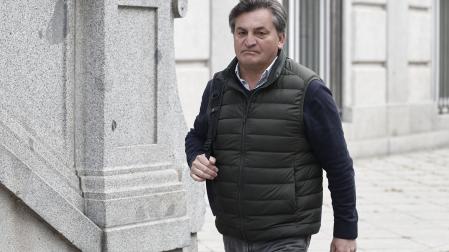 Álvaro Gallego, chófer de Carmen Pano, a su llegada este jueves al Tribunal Supremo
