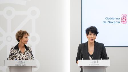 Reunión entre María Chivite y la ministra Elma Saiz