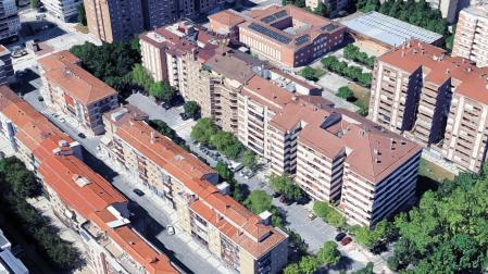 Vista aérea de la calle Pintor Crispín