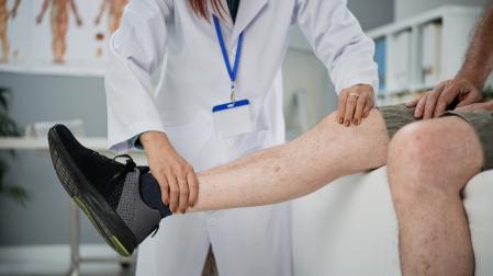 Una persona con trombosis