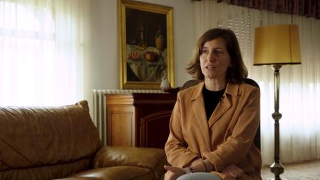 Teresa Prieto Leache (Pamplona, 1982) es nieta del militar José Luis Prieto, asesinado por ETA  en el barrio de San Juan en 1981.
