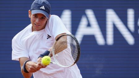 El español Rafael Jódar, en un momento de la semifinal ante Arthur Fills