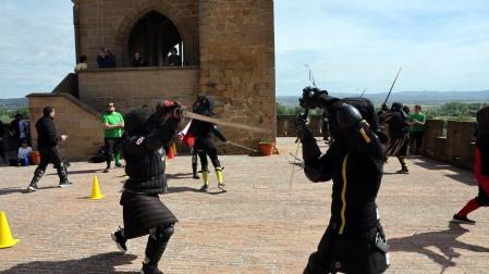 Encuentro de esgrima histórica en Olite.
