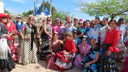 Imagen de algunos de los asistentes a la Concentración Rociera de Murchante