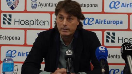 Julen Guerrero, en su presentación como director general del C.D. Estepona