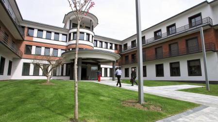 Acceso al Hospital San Juan de Dios de Pamplona