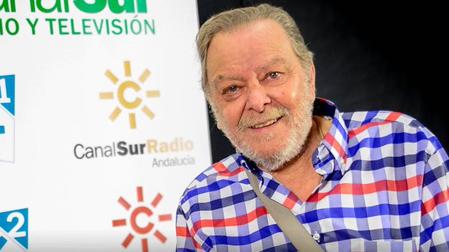 Imagen difundida por Canal Sur Radio con el humorista Paco Aguilar fallecido este martes, 21 de abril