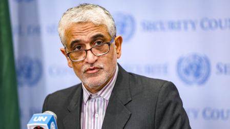 El representante permanente de Irán ante Naciones Unidas, Amir Saeid Iravani