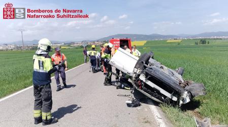 Imagen del vehículo accidentado