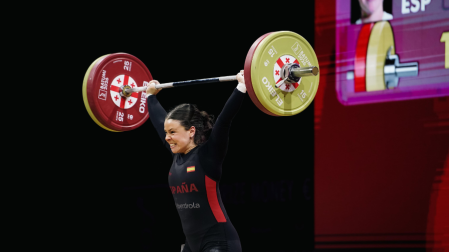 Naroa Arrasate en una de las pruebas en Batumi (Georgia)