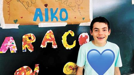 Aiko Canto Ezkurra es un joven de Cárcar con autismo y pertenece a la asociación ANA