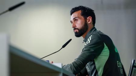 El entrenador del Real Madrid, Álvaro Arbeloa, en la rueda de prensa de este jueves