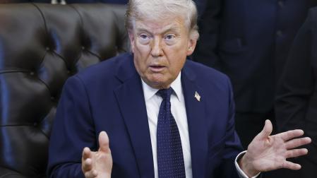 Donald Trump, este jueves en el Despacho Oval