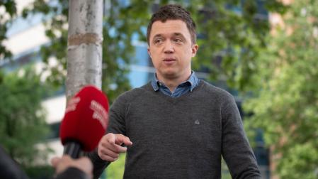 El exportavoz de Sumar, Íñigo Errejón, a su llegada a los juzgados de Plaza de Castilla