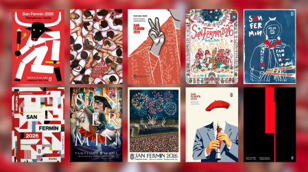 Los diez carteles finalistas para San Fermín 2026
