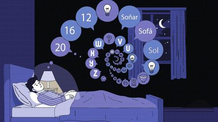 Una persona no puede dormir por darle vueltas a las cosas