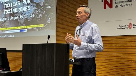 En la imagen, el consultor senior en toxicología del Hospital Universitario de Navarra / Nafarroako Ospitale Unibertsitarioa (HUN/NOU) Miguel Ángel Pinillos
