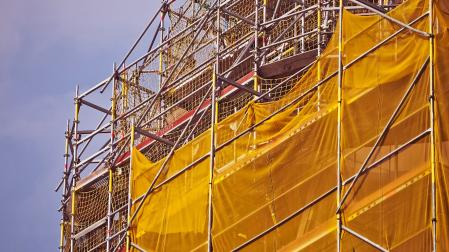 Obra de rehabilitación de un edificio