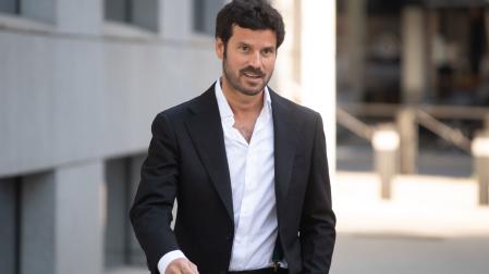 El hijo de Luis Bárcenas, Guillermo Bárcenas, a su llegada a la Audiencia Nacional.