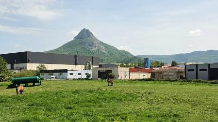 Vista del polígono industrial en Arbizu
