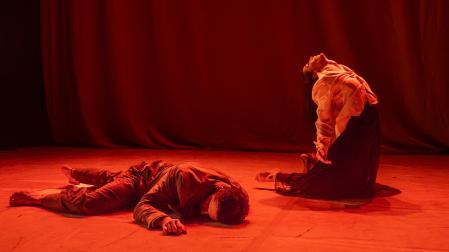 Rafa Arenas e Idoia Rodríguez, en una escena del espectáculo