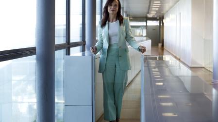 Beatriz Corredor, presidenta de Redeia, durante una entrevista