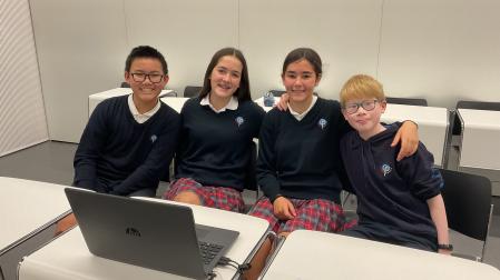 Alumnos del Colegio San Cernin que representarán a Navarra en las Olimpiadas Entreredes