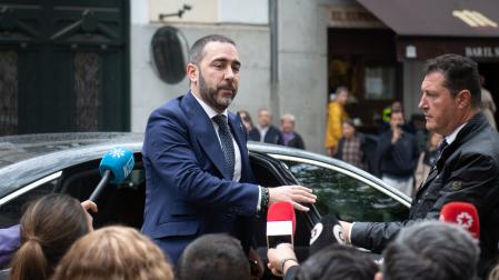 El empresario Víctor de Aldama, este miércoles a su llegada al Tribunal Supremo