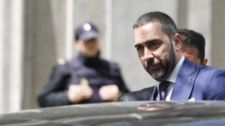 El empresario Víctor de Aldama a su salida del Tribunal Supremo este miércoles donde continúa el juicio al exministro José Luis Ábalos, a su asesor Koldo García y al empresario