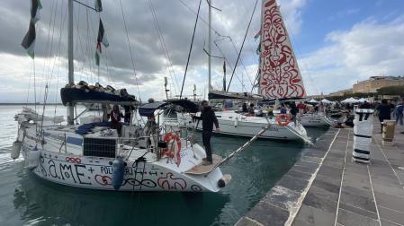 Integrantes de la Flotilla parten desde Siracusa (Italia)