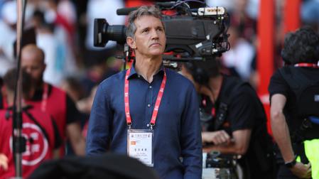 Jon Andoni Goikoetxea, en la final de Copa disputada por Osasuna en La Cartuja en 2023.