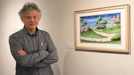 José Manuel Ballester en la exposición