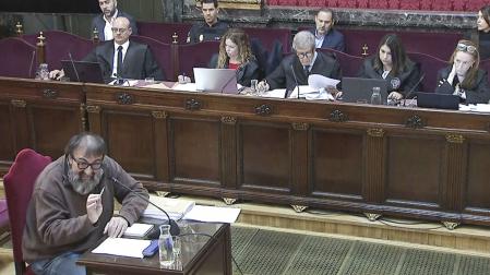 Captura de video de la señal del Tribunal Supremo, de un momento de la declaración de Koldo García
