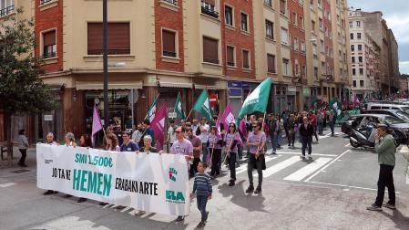 Fotos de la manifestación del sindicato ELA por el 1 de mayo