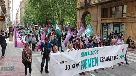 Fotos de la manifestación del sindicato ELA por el 1 de mayo