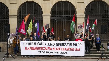 Manifestación de CGT, LKN, CNT y ESK por el 1 de mayo