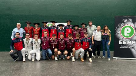 La selección de Navarra que quedó campeona en herramienta.