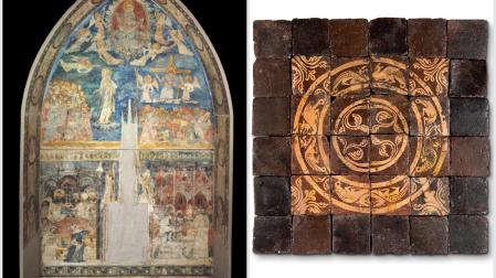 El Sepulcro de Miguel Sánchez de Asiain (siglo XIV) y el Pavimento de Tiebas (siglo XIII)