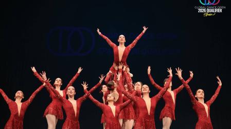 Una de las coreografías grupales que Belarts desplegó en la fase nacional celebrada en Mérida