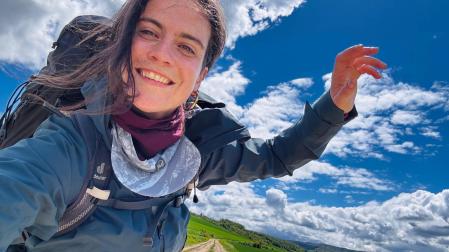 'Selfie' de Issy durante sus etapas