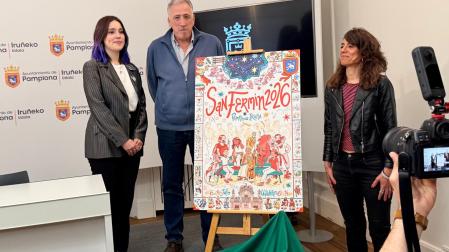 El cartel ‘La Cuadrilla’, de Marta Garatea Almagro, será la imagen de los Sanfermines 2026
