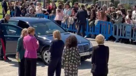 Así ha sido la llegada de la reina Letizia al MUN